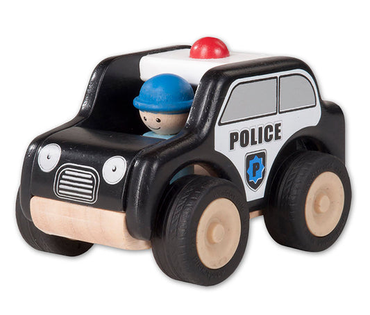 Wonderworld Mini Emergency Services Vehicles - Police Patrol Car 12 x 8 x 8cmH
