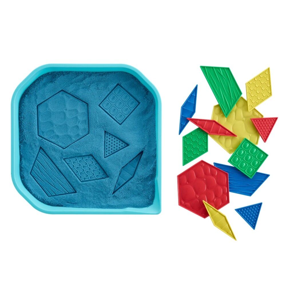 Sensory Pattern Blocks - 40pcs with 12 Activity Cards