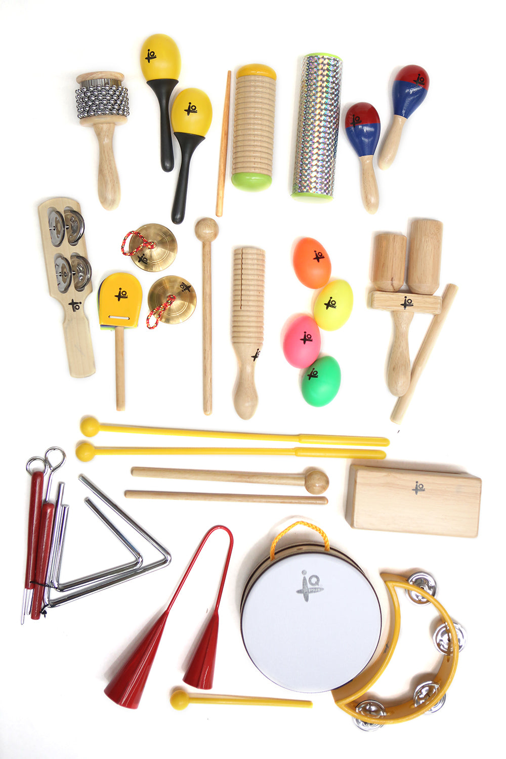 Simple Percussion Instruments Handheld IQ Plus Large Percussion Set in Bag - 17 pcs – Haywood Educational ...