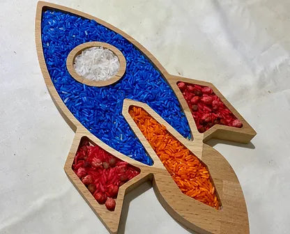 Rocket sensory tray