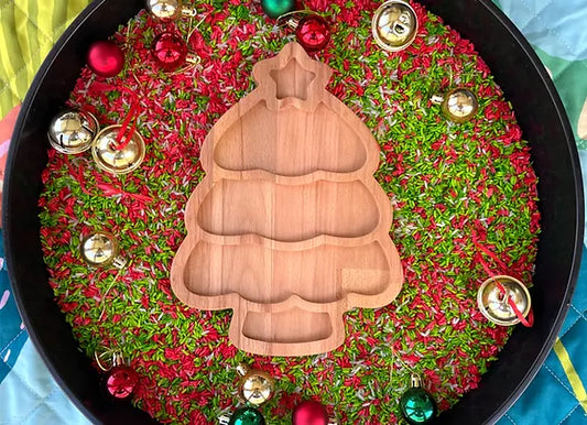 Christmas Tree Sensory Tray