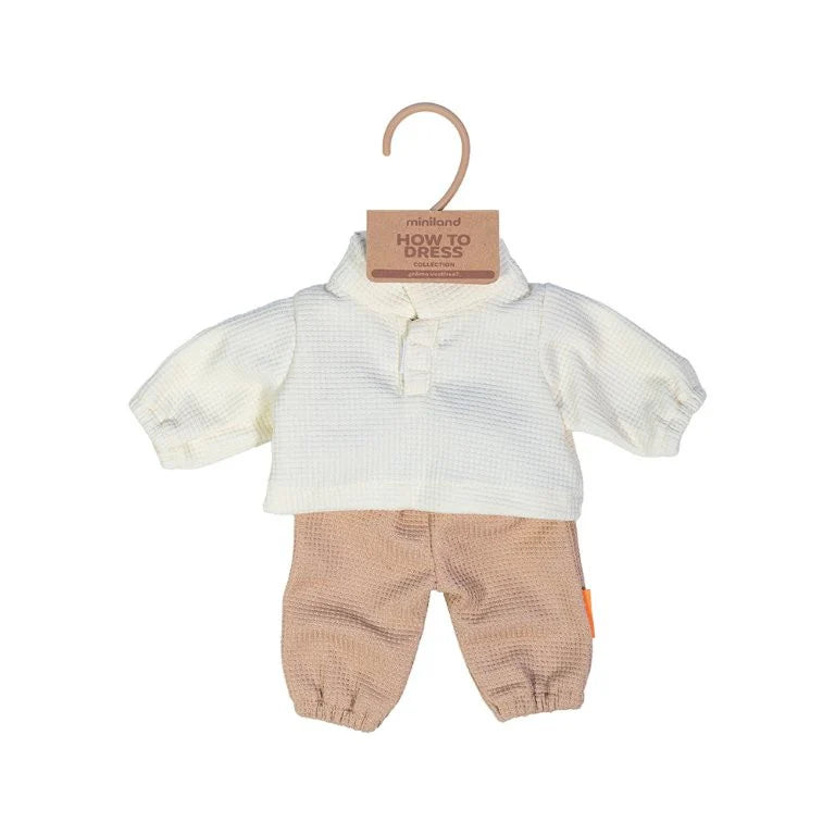 Miniland Doll Clothing - Shirt & Long Trousers, 38 cm