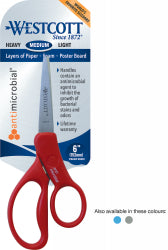 Scissors Westcott 152mm student antimicrobial Bx12