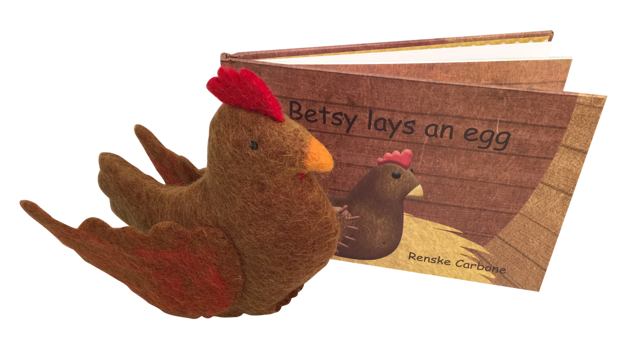 Papoose-Betsy lays an egg book + toy