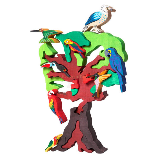Fauna Puzzle Bird Tree, South America