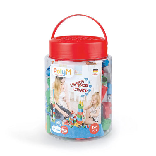 Poly-M-Building Block Set 128 Pcs