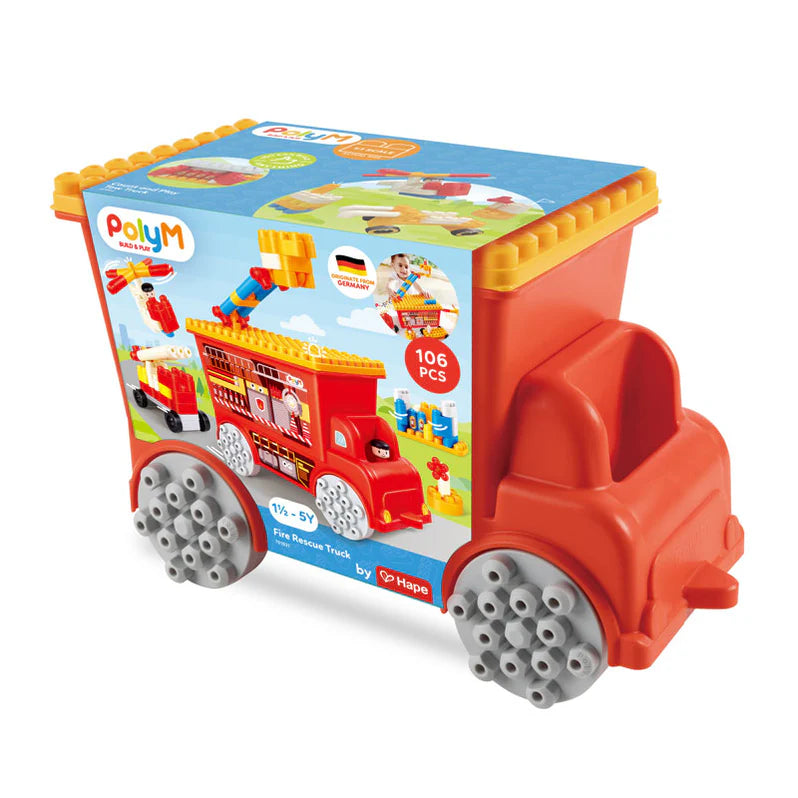 Poly-M-Fire Rescue Truck 106 Pcs