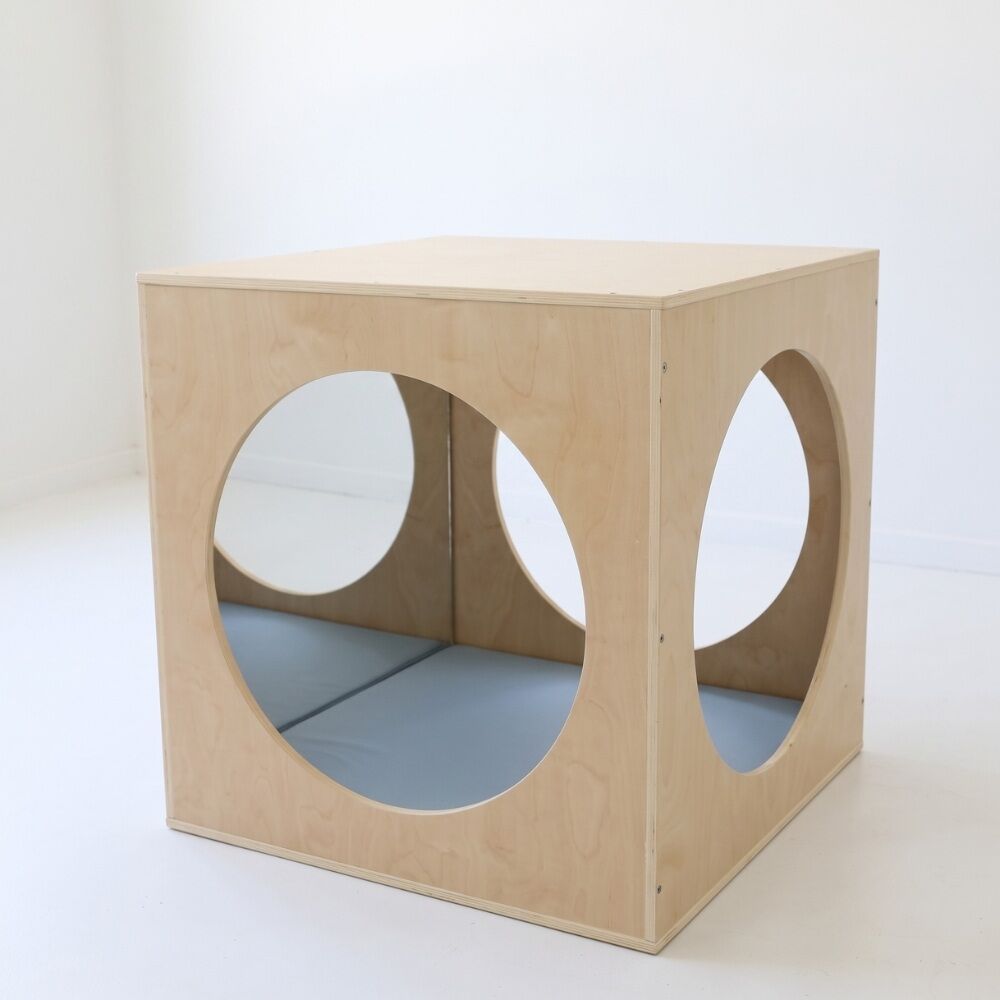 Billy Kidz Wooden Playhouse Cube with Mirrors & Cushion