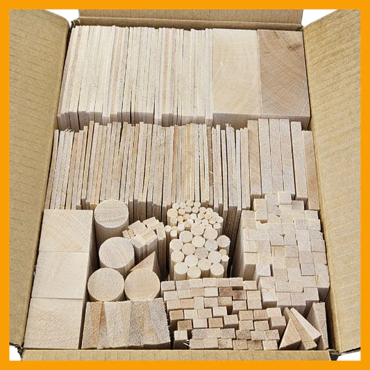 BalsaWood-Assorted All sorts box Blocks