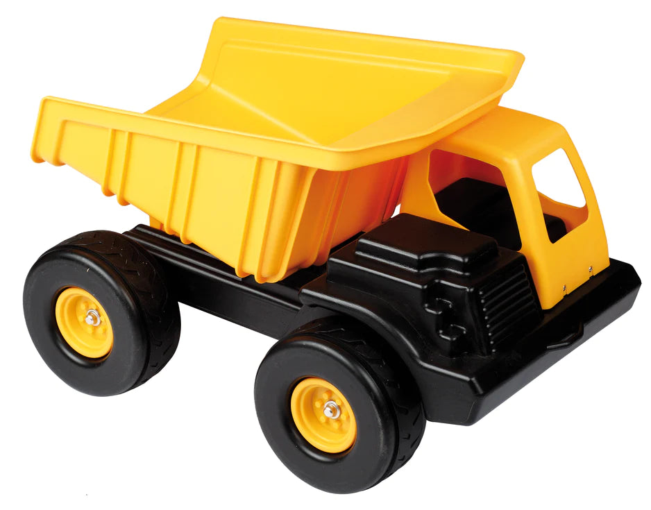 Beleduc Dumper, Durable wheels and reinforced steel axles allows for carrying up to 100kg.