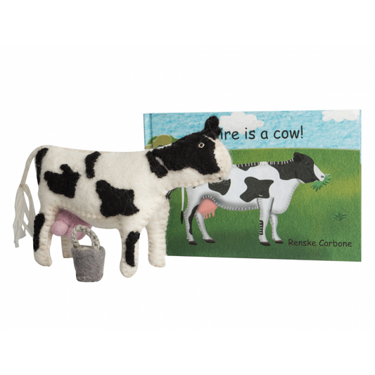 Papoose-Claire is a cow book and toy