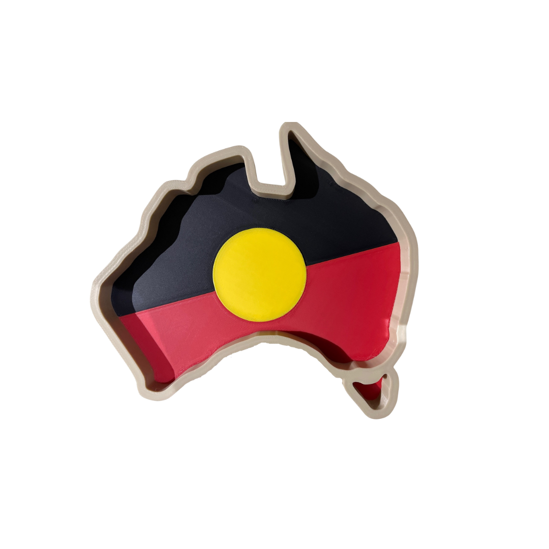 Aboriginal Flag Australia Sensory Tray