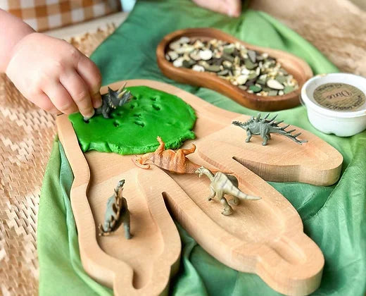 Dinosaur Footprint Sensory Tray