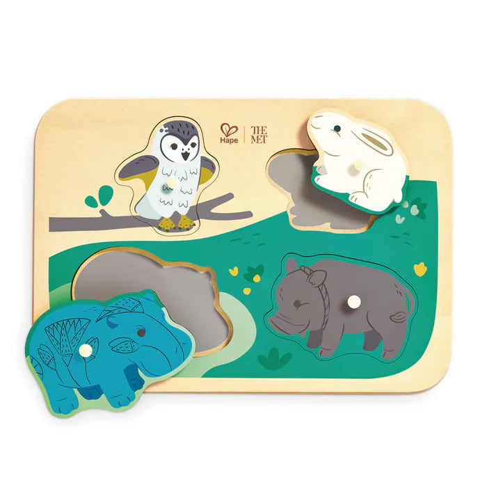 Hape-Majestic Animals Peg Puzzle