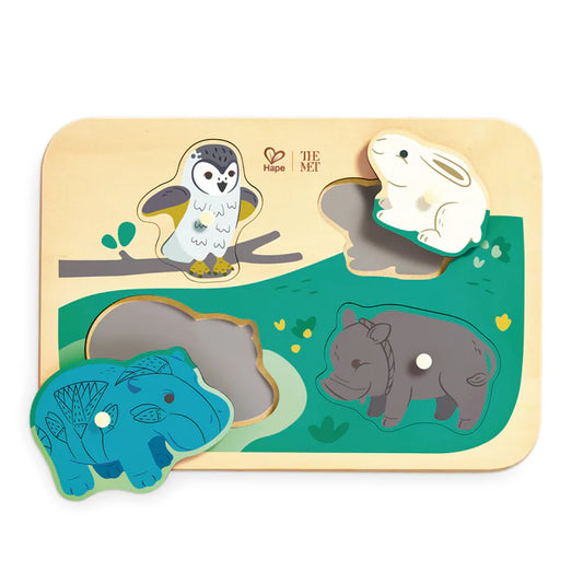 Hape-Majestic Animals Peg Puzzle
