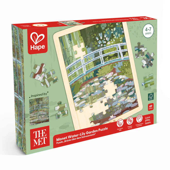 Hape-Monet Water-Lily Garden Puzzle 49 Pcs