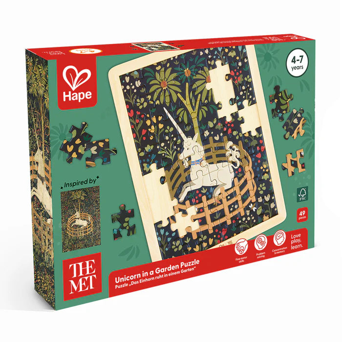 Hape-Unicorn in a Garden Puzzle 49 Pcs