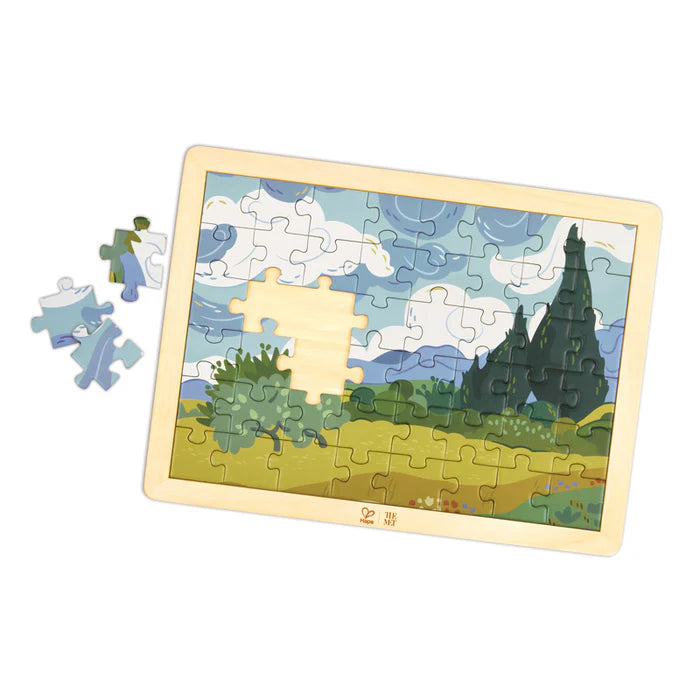 Hape-Van Gogh Cypresses Puzzle 49 Pcs