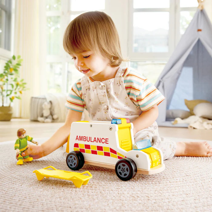 Hape-Rapid Response Toy Ambulance