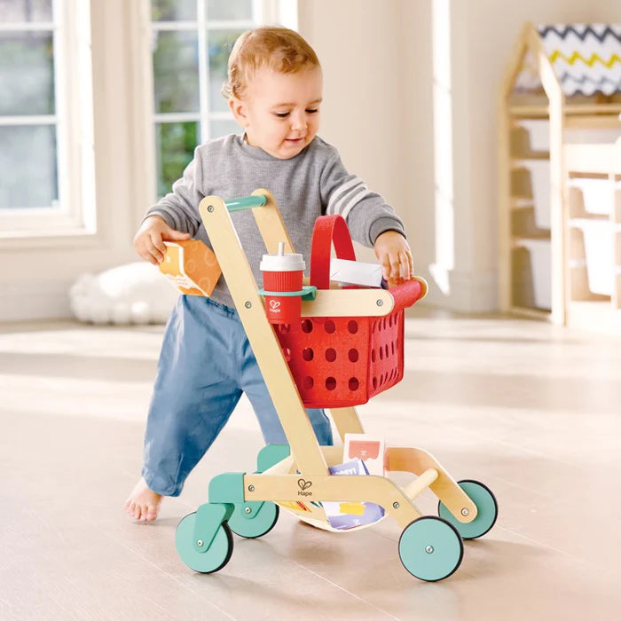 Hape-Little Shopper's Cart & Basket