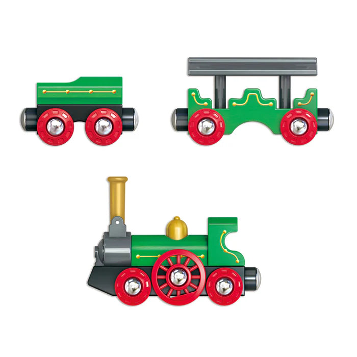 Hape-Retro Train with Foldable Chimney
