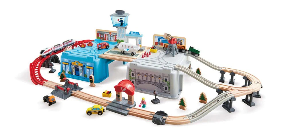 Hape-Super Cityscape Transport Bucket Train Set(Battery)