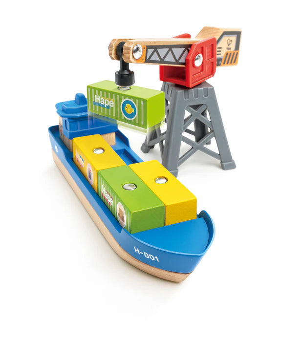 Hape-Cargo Ship & Crane