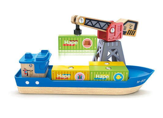 Hape-Cargo Ship & Crane