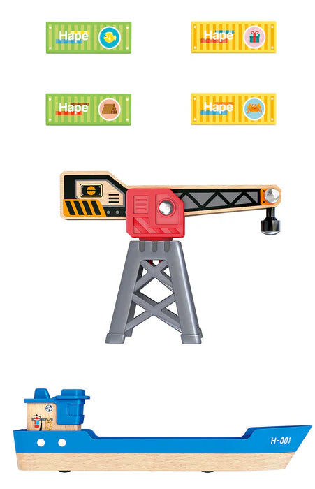 Hape-Cargo Ship & Crane
