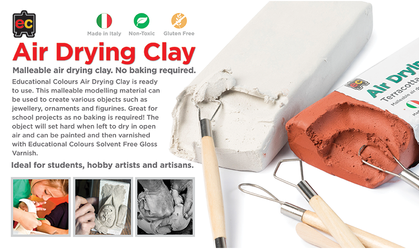 EC Modelling Air Drying Clay 1kg-White