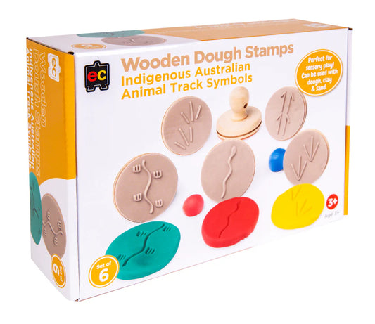 EC Wooden Dough Stamps - Indigenous Animal Track