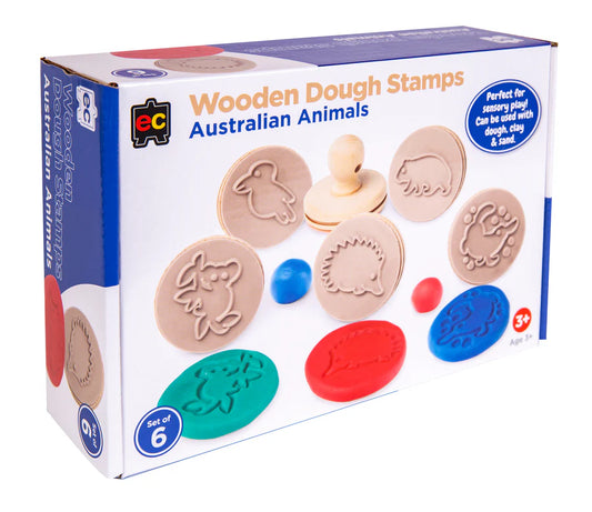 EC Wooden Dough Stamps - Australian Animals