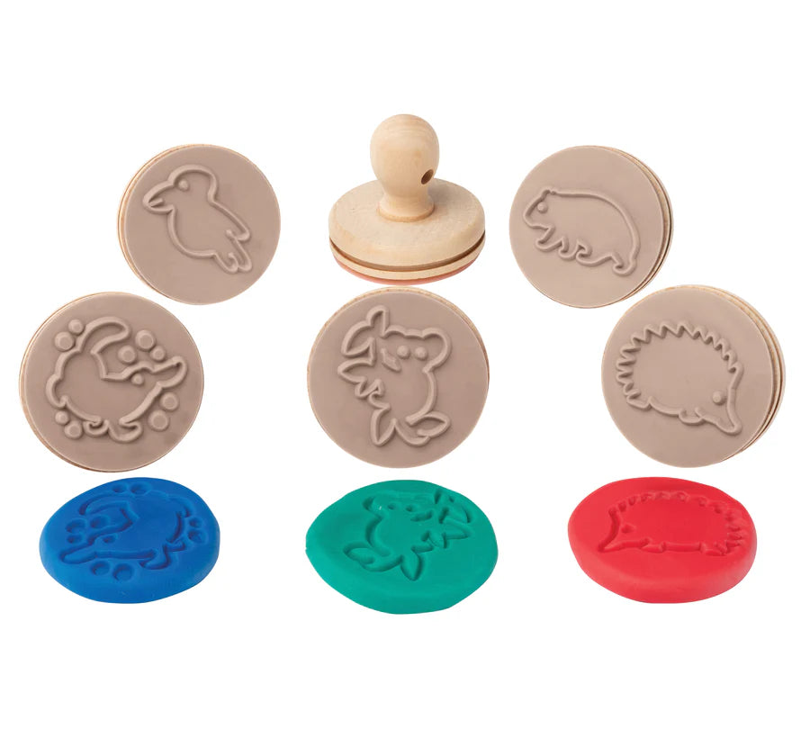 EC Wooden Dough Stamps - Australian Animals
