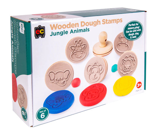 EC Wooden Dough Stamps - Jungle