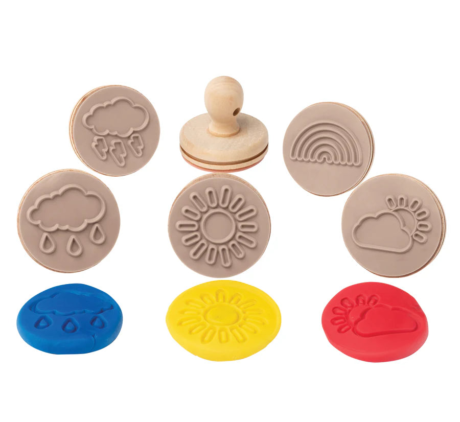 EC Wooden Dough Stamps - Weather