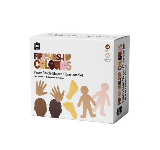 Friendship Colour Paper People Shapes-Class-144pc ( Available for pre-order)