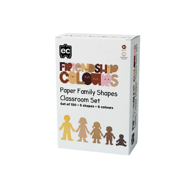 Friendship Colour Paper Family Shapes 150pcs ( Available for pre-order)