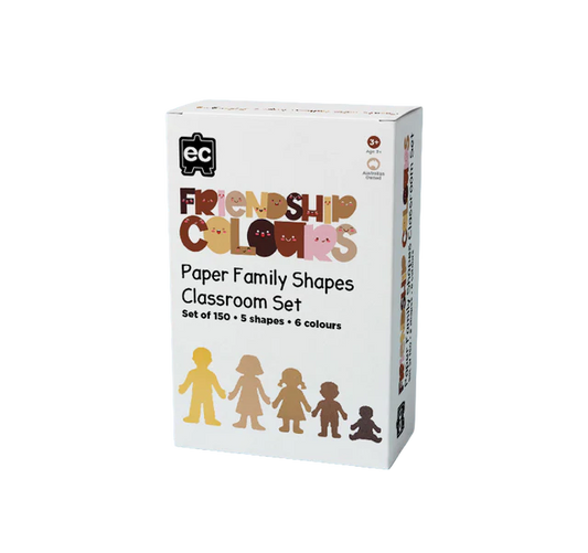 Friendship Colour Paper Family Shapes 150pcs ( Available for pre-order)