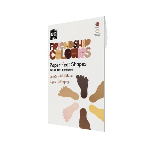 Friendship Colour Paper Feet Shape 30pcs( Available for pre-order)