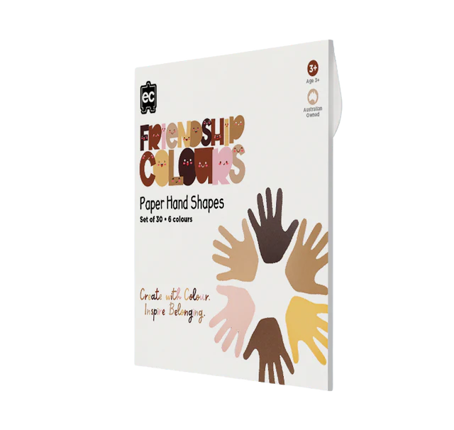 Friendship Colour Paper Hands Shape 30pcs