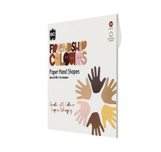 Friendship Colour Paper Hands Shape 30pcs