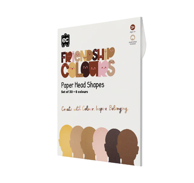 Friendship Colour Paper Heads Shape 30pcs