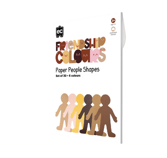 Friendship Colour Paper People Shapes 30pcs