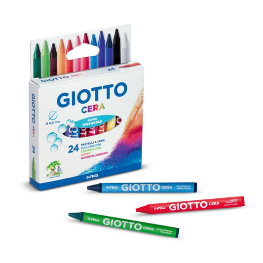 Giotto Cera Wax Pastel Hangable cardboard box 24pcs