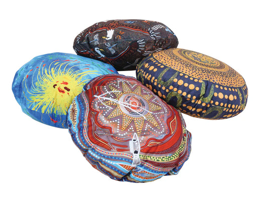Aboriginal Round Cushions-60cm dia-Set of 4