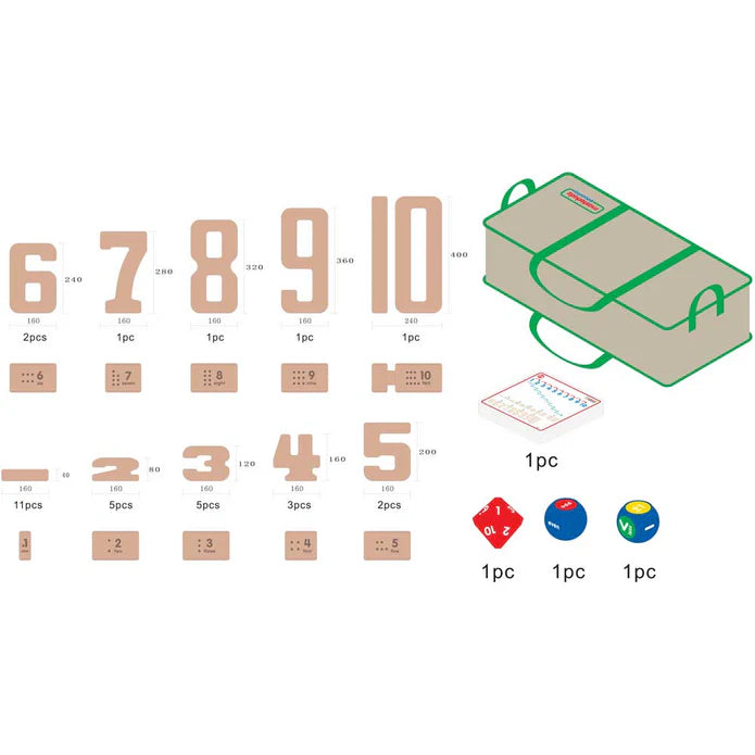 Masterkidz-Giant Soft Numbers Learning Block Set