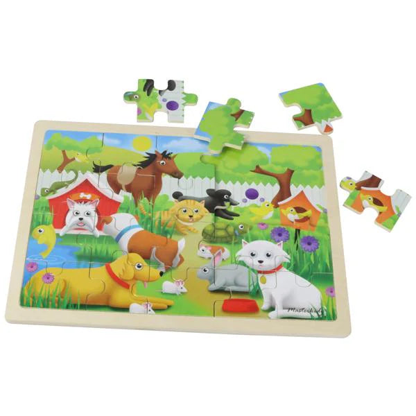 Wooden Jigsaw Puzzle Pets 20Pc