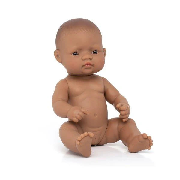 Miniland Doll - Anatomically Correct Baby Hispanic Girl, 32 cm