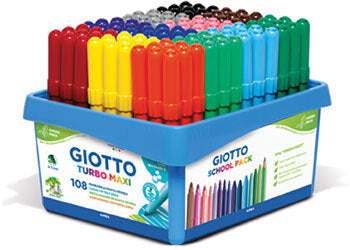 Giotto Turbo Maxi School pack 108 pcs