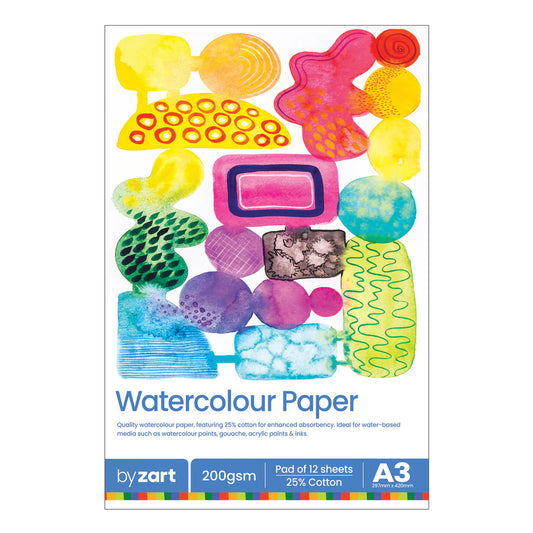 Zart Watercolour Pad A3 25% Cotton